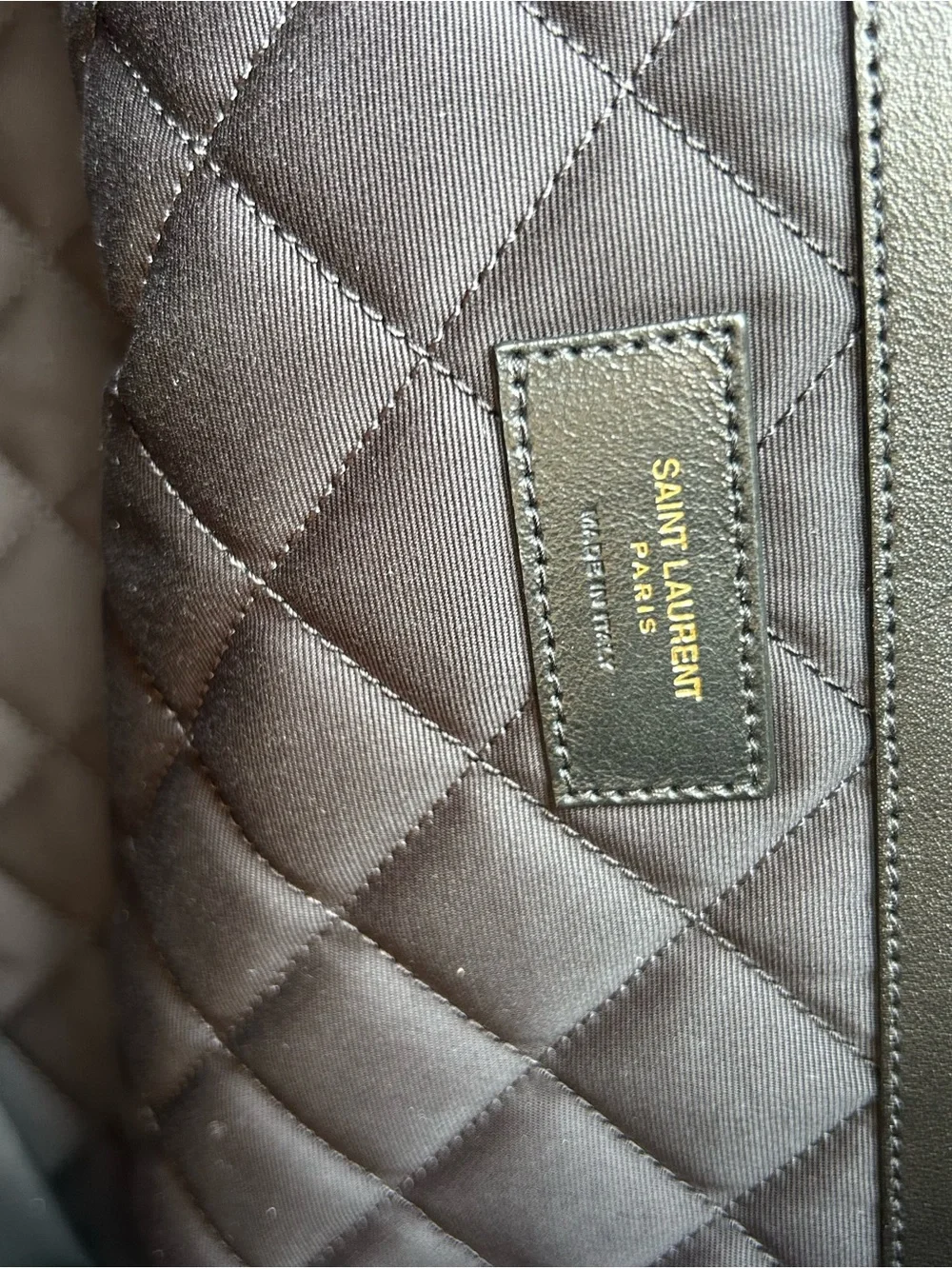 Saint Laurent YSL monogram ES giant Black Quilted Leather travel bag made Italy